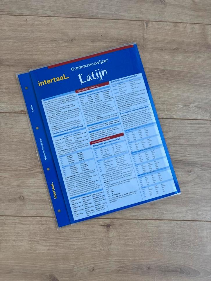 Intertaal Grammaticawijzer Latijn - Handig overzicht!, Boeken, Studieboeken en Cursussen, Zo goed als nieuw, Niet van toepassing