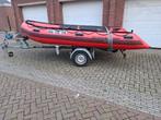 Quicksilver 430 hd met een Riba trailer en 15 pk Mercury, Ophalen, Minder dan 1500 kg, Verstelbare verlichting, Overige typen