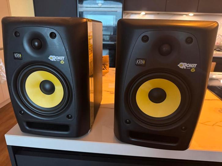 KRK Rokit 6 RPG2 - Pair Studo Monitor Speakers, Audio, Tv en Foto, Luidsprekers, Gebruikt, Front, Rear of Stereo speakers, Overige merken