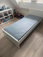 Ikea bed Askvoll met matras nagenoeg Nieuw!, Huis en Inrichting, Ophalen, 90 cm, Eenpersoons, Wit
