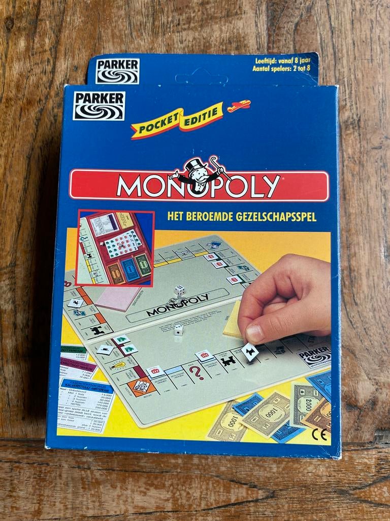 Monopoly Pocket Editie - Reisspel, NIEUW, Ophalen of Verzenden, Nieuw, Reisspel
