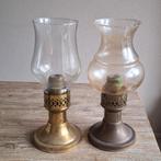 Goudkleurige windlichten + kaarsen, Antiek en Kunst, Ophalen of Verzenden