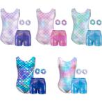 Turnpakje+ turnbroekje mermaid 116 122 128 134 140 146 152, Sport en Fitness, Turnen, Kindermaat 122 t/m 140, Ophalen of Verzenden