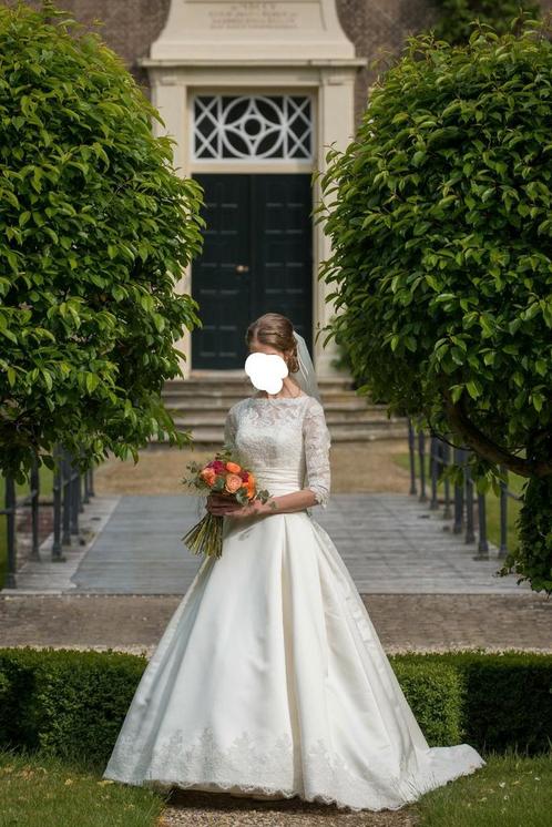 San Patrick bruidsjurk in maat 36., Kleding | Dames, Trouwkleding en Trouwaccessoires, Zo goed als nieuw, Trouwjurk, Wit, Ophalen