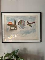Originele genummerde lithografie van Franco Angeli, Ophalen of Verzenden