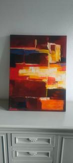 2 handgeschilderd, Antiek en Kunst, Kunst | Schilderijen | Abstract, Ophalen of Verzenden