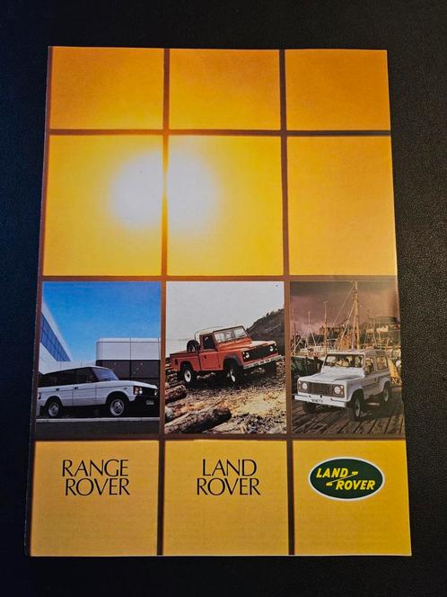 Brochure Land Rover / Range Rover, Boeken, Auto's | Folders en Tijdschriften, Zo goed als nieuw, Overige merken, Ophalen of Verzenden