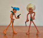 Vintage jaren 60 buigbare rubberen figuurtjes, Ophalen of Verzenden, Gebruikt