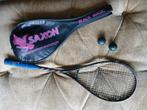 Squash racket "SAXON" met hoes en 2 balletjes, Sport en Fitness, Squash, Ophalen of Verzenden, Zo goed als nieuw, Met hoes