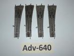 Adv-640 N Spoor Rechte Wissels 9171 Fleischmann Piccolo DB, Gebruikt, Gelijkstroom, Fleischmann, Rails