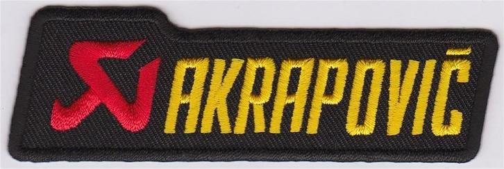 Akrapovic stoffen opstrijk patch embleem, Motoren, Accessoires | Stickers, Ophalen of Verzenden