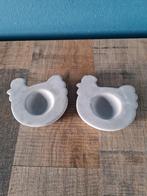 Betonnen Eierdopjes Kip - Set van 2, Ophalen, Nieuw, Overige materialen, Los bestek