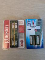 2 stuks Kingston 1GB DDR2-800 RAM, Computers en Software, RAM geheugen, 1 GB of minder, Ophalen of Verzenden, Zo goed als nieuw