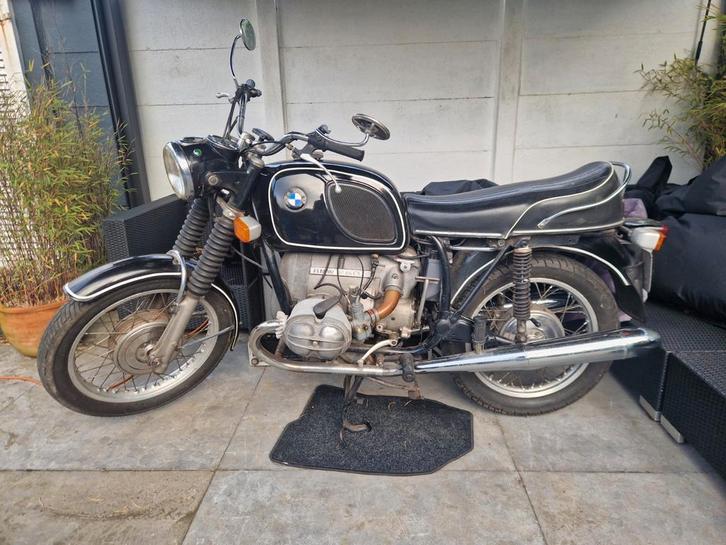 Bmw r60/5 uit 28-07-1971, Motoren, Motoren | Oldtimers, Toermotor, meer dan 35 kW, 2 cilinders, Cardan-aandrijving, Ophalen
