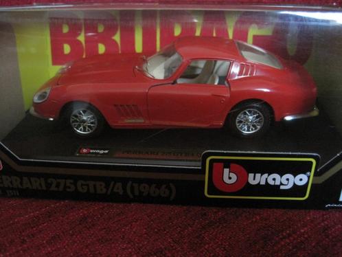 Bburago Ferrari 275GTB/40 - 1966 - 1:24, Hobby en Vrije tijd, Modelauto's | 1:24, Zo goed als nieuw, Auto, Bburago, Ophalen of Verzenden