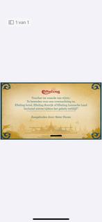 Efteling Voucher met €500 tegoed, Tickets en Kaartjes, Drie personen of meer, Arrangement, Ticket of Toegangskaart