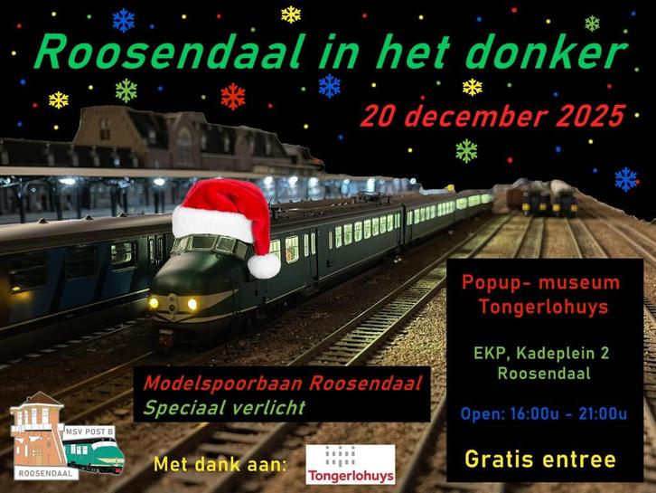 20 december | Roosendaal in het Donker, Hobby en Vrije tijd, Modeltreinen | H0, Nieuw, Overige typen, Gelijkstroom, Overige merken