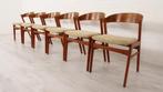 6x eetkamerstoel | DUX Sweden | Teak | Stoffering naar keuze, Huis en Inrichting, Vijf, Zes of meer stoelen, Ophalen of Verzenden