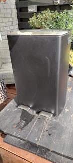 Prullenbak 2 x 30ltr nieuw, Ophalen, Met pedaal, 50 tot 75 cm, Nieuw