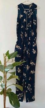 Jumpsuit blauw met bloemen, Blauw, Ophalen of Verzenden, Zo goed als nieuw, Maat 36 (S)