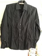 Zwarte blouse/overhemd. Merk Cool Cat. Maat medium slim-fit., Kleding | Heren, Gedragen, Cool Cat, Ophalen of Verzenden, Halswijdte 39/40 (M)