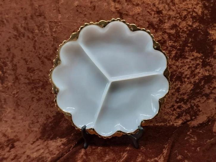 Opaline schaal, Anchor Hocking USA, Antiek en Kunst, Antiek | Glas en Kristal, Ophalen of Verzenden