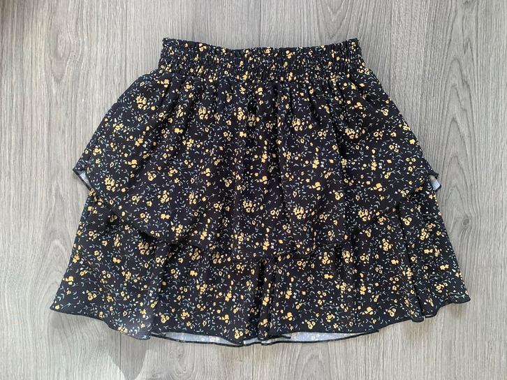 Ambika dames gele flower bloemen layer skirt rok mt S, Kleding | Dames, Rokken, Zo goed als nieuw, Maat 36 (S), Geel, Knielengte