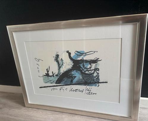 Herman Brood zeefdruk ingeljjst, Antiek en Kunst, Kunst | Litho's en Zeefdrukken, Ophalen