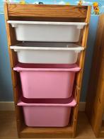 Trofast IKEA grenen kast met 4 bakken, Kinderen en Baby's, Kinderkamer | Commodes en Kasten, Ophalen, Gebruikt, Minder dan 75 cm