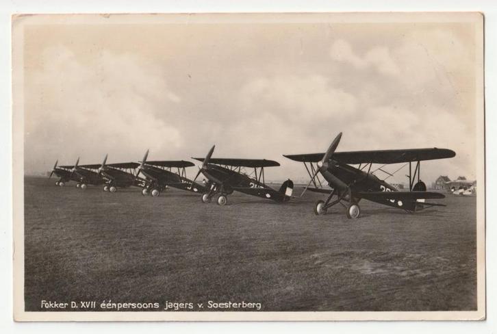 Soesterberg Fokker D.XVII ansichtkaart 1936, Verzamelen, Militaria | Algemeen, Luchtmacht, Overige typen, Nederland, Verzenden