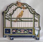 tichelaar Makkum Polychroom Vogelkooi plaquette, Antiek en Kunst, Verzenden