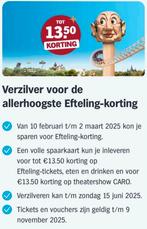 Ah Eftelings zegels, Eén persoon, Kortingsbon, Pretpark