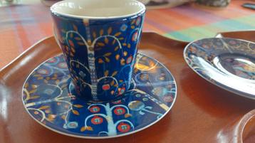 Iittala Taika mocca espresso kopjes diepblauw