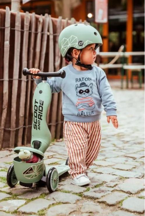 Scoot and Ride – Highwaykick 1 lifestyle – Green lines/wildc, Kinderen en Baby's, Speelgoed | Buiten | Voertuigen en Loopfietsen