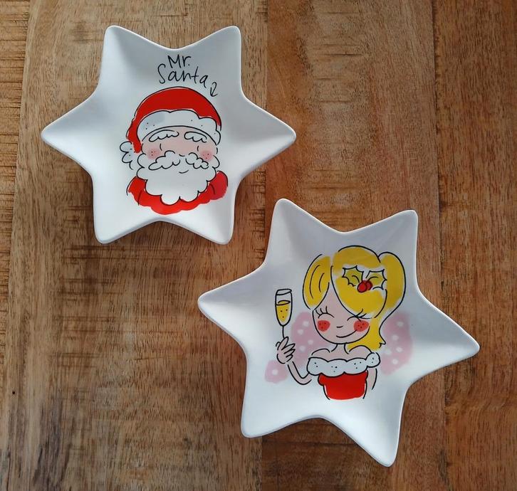 Blond Amsterdam kerststerren | petit four | als nieuw, Huis en Inrichting, Keuken | Servies, Zo goed als nieuw, Blond Amsterdam