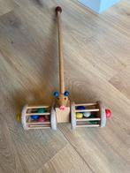 Duwstok Baby Rammelaar Hout - Vintage Speelgoed, Ophalen of Verzenden, Zo goed als nieuw, Duw- of Trekspeelgoed