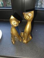Vintage Messing Poesjes - Set van 2, Antiek en Kunst, Ophalen of Verzenden