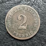 Duitsland 2 pfennig 1875 C, Ophalen of Verzenden, Duitsland