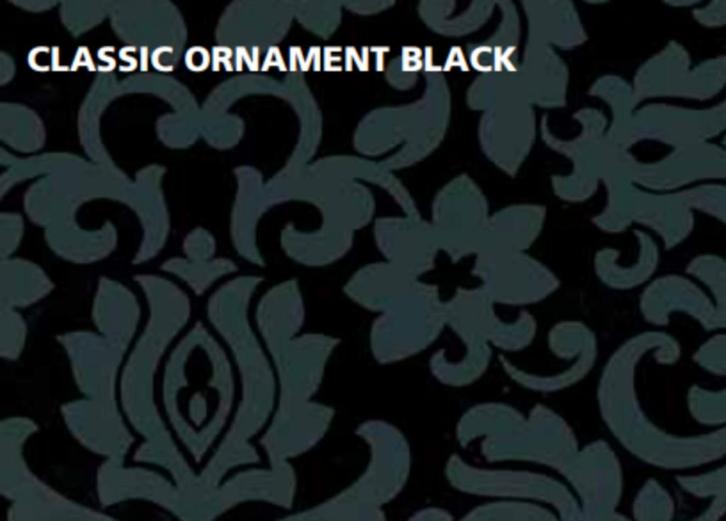 PLAKFOLIE-KASTPAPIER -GEKKOFIX- CLASSIC ORNAMENT BLACK 10108, Huis en Inrichting, Woonaccessoires | Overige, Nieuw, Ophalen of Verzenden