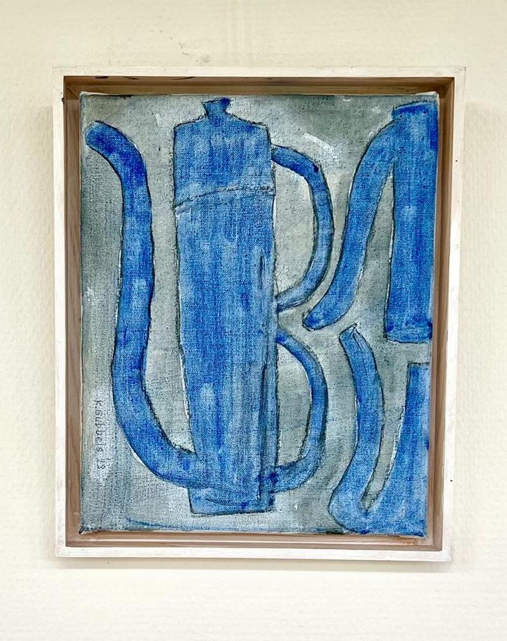 Klaas Gubbels, fraai, klein achilderij uit 2023, Antiek en Kunst, Kunst | Schilderijen | Modern, Ophalen