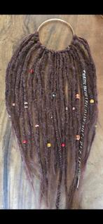 Bruine set 50 dubbele dreads met accessoires, Sieraden, Tassen en Uiterlijk, Ophalen of Verzenden, Nieuw