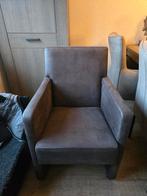 4 Bruine Microleer Eethoek stoelen - Zware Kwaliteit, Ophalen, Minder dan 75 cm, 50 tot 75 cm