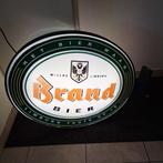 Brand bier grote lichtbak dubbelzijdig, Ophalen, Gebruikt, Lichtbak of (neon) lamp