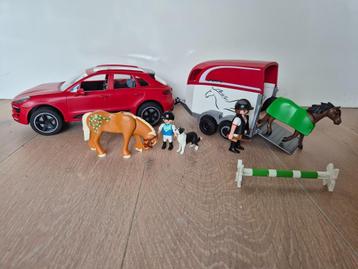 Playmobil Porsche en Paardentrailer 9376 beschikbaar voor biedingen