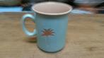 Mok blauw met papegaai en palmboom, Eit (English Ironstone T, Ophalen of Verzenden, 'T Olde Gre-j, Info@toldegrej.nl, Endepoelstraat 20f Didam