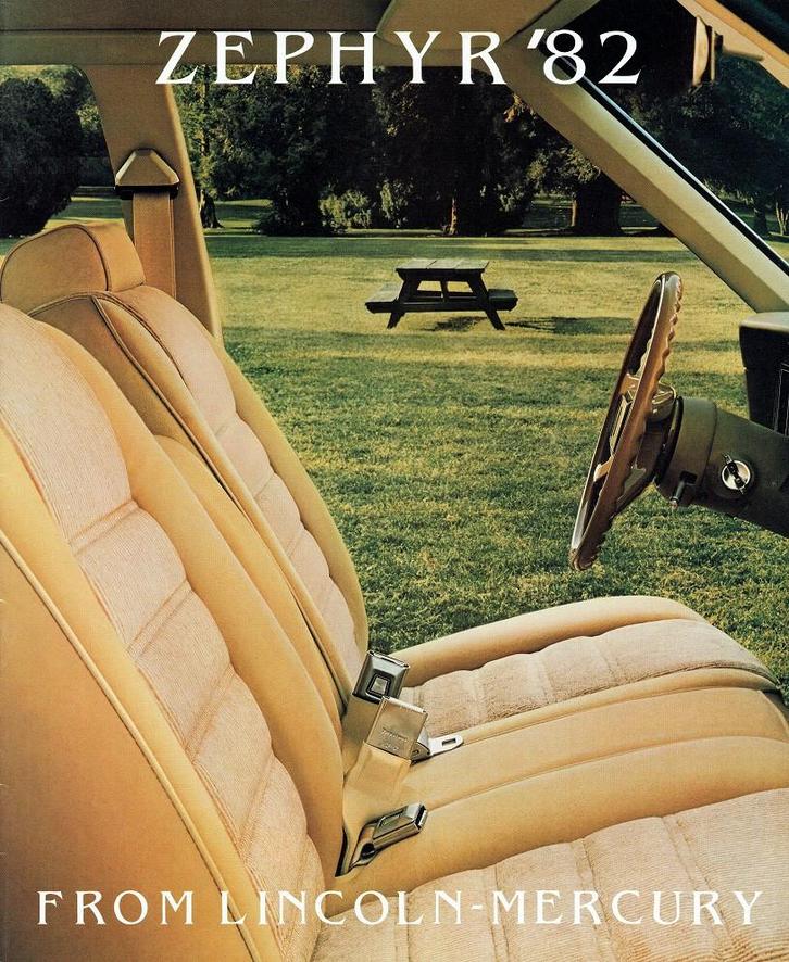 Folder Mercury Zephyr (1982), Boeken, Auto's | Folders en Tijdschriften, Gelezen, Overige merken, Verzenden