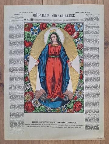 centsprent - kinderprent - EPINAL - Médaille Miraculeuse beschikbaar voor biedingen