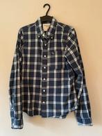 Heren blauw wit geruiten overhemd maat M, Halswijdte 39/40 (M), Zo goed als nieuw, Abercrombie & Fitch, Verzenden