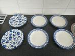 Madame Coco rêve blue servies 6 x, Ophalen of Verzenden, Zo goed als nieuw, Bord(en), Overige stijlen