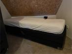 1-persoons boxspring antraciet 90x200 cm, Huis en Inrichting, Slaapkamer | Boxsprings, Ophalen, Gebruikt, 90 cm, Eenpersoons